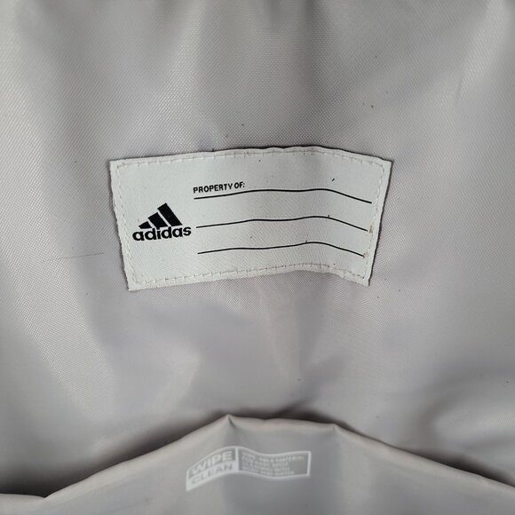 Adidas Youth Backpack Gray Pink School Laptop Travel Book Bag - Picture 6 of 13